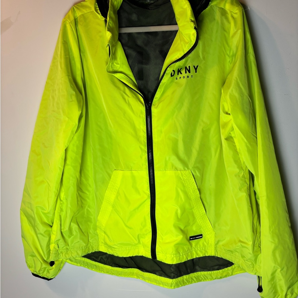 DKNY Sport Neon Yellow Utility Jacket